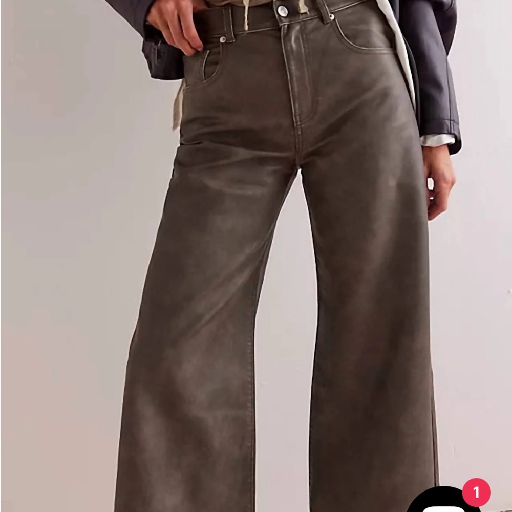NEW Free People Vegan Misha Wide Leg Pants